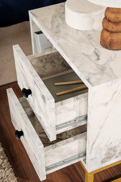 Nordure Glimmer - Fressia Marble, Gold Nordure Glimmer - Fressia Marble, Gold